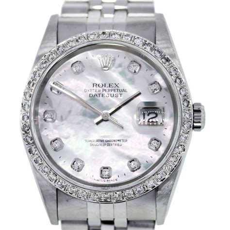 pearl face rolex with diamonds|Rolex diamond bezel watches.